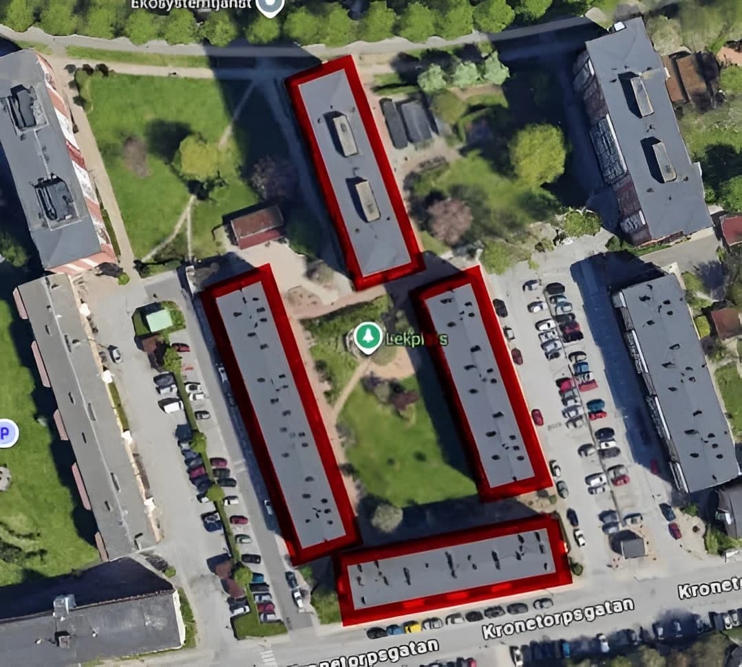 Fågelperspektiv av Brf Västkusten – Kv. Ögonlocket 9, Malmö